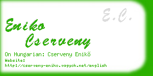 eniko cserveny business card