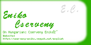 eniko cserveny business card